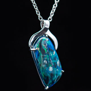 Blakely | Australian Fossil Wood Opal Necklace
