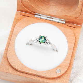 Audrey Petite | Australian Green Parti Sapphire Ring