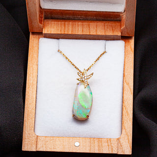 Astra | Sea Star Australian Semi-Black Crystal Opal Necklace