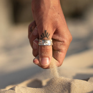 Endless Wave Ring in Sterling Silver by World Treasure Designs