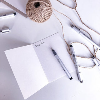 Handwritten card recycled paper by ELK Draws
