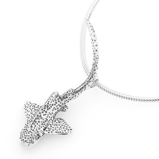 Leopard Shark Pendant with Spots in Sterling Silver by World Treasure Designs