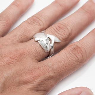Orca Whale Ring in Sterling Silver by World Treasure Designs