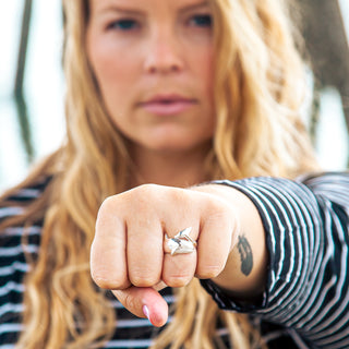 Orca Whale Killer Whale Ring in Sterling Silver by World Treasure Designs