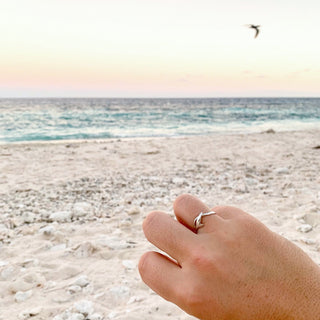 Shark Tail Ring in Sterling Silver by World Treasure Designs
