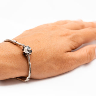 Whale Tail Humpback Fluke Bead Fits Pandora Bracelet in Sterling Silver by World Treasure Designs