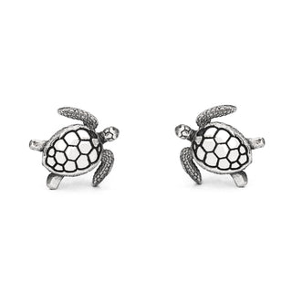 Sterling Silver Sea Turtle Stud Earrings
