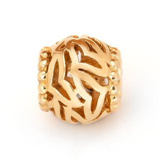 Whale Lover Fluke Bead Pandora Compatible in Yellow Gold by World Treasure Designs