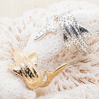 Whale Shark Ring in Silver and Gold Ocean Jewelry by World Treasure Designs