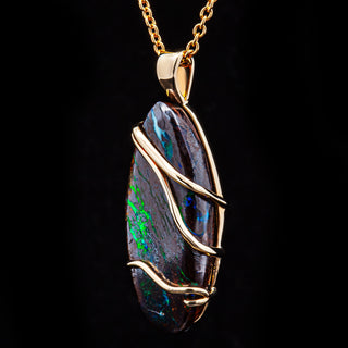 Ilana | Australian Yowah Boulder Opal Necklace
