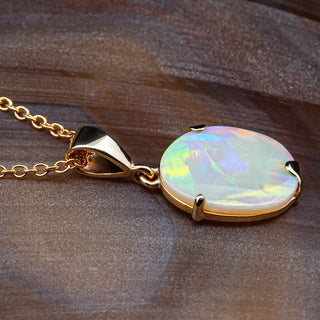 Ayla | Multicoloured Australian Crystal Opal Necklace