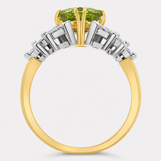 Blanche | Australian Green Parti Sapphire Ring