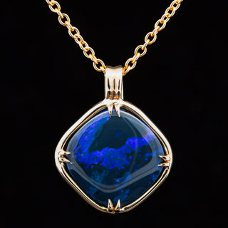 Violet | Australian Black Opal Necklace