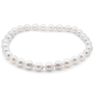 Australian South Sea Pearl Full String Necklace with White Gold Bayonet Clasp by World Treasure Designs