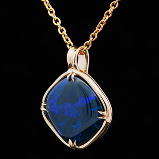 Violet | Australian Black Opal Necklace