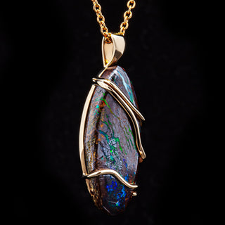 Ilana | Australian Yowah Boulder Opal Necklace