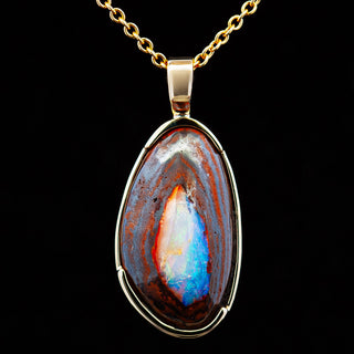 Holly | Australian Yowah Nut Boulder Opal Necklace