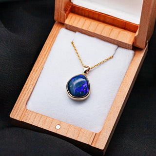 Billie | Australian Fossilized Water Lily Opal Necklace