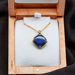 Violet | Australian Black Opal Necklace
