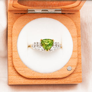 Blanche | Australian Green Parti Sapphire Ring