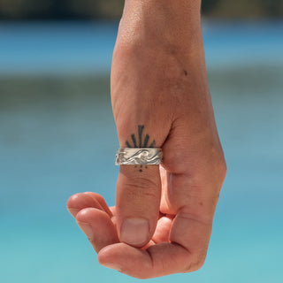 Endless Wave Ring in Silver by World Treasure Designs