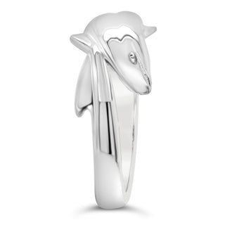 False Killer Whale Ring in Sterling Silver by World Treasure Designs