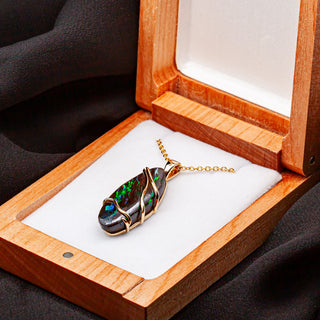 Ilana | Australian Yowah Boulder Opal Necklace