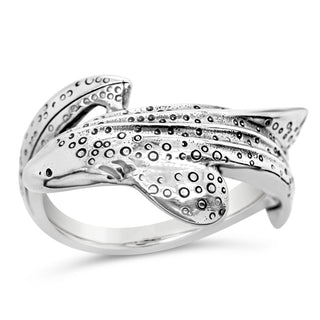 Leopard Shark Ring in Sterling Silver by World Treasure Designs