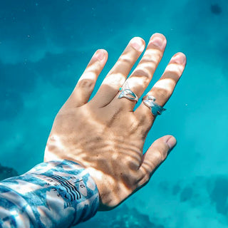Leopard Shark Ring in Sterling Silver by World Treasure Designs