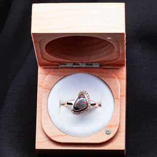 Scarlett | Rose Gold Multicoloured Australian Opal Ring