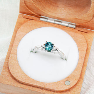 Audrey Petite | Australian Blue Parti Sapphire Ring