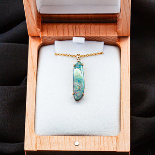 Fresca | Multicoloured Australian Boulder Opal Necklace