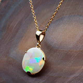 Ayla | Multicoloured Australian Crystal Opal Necklace