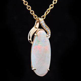 Skyla | Multicoloured Australian Crystal Opal Necklace