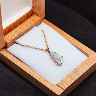 Avani | Australian Semi-Black Opal Necklace