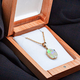 Ayla | Multicoloured Australian Crystal Opal Necklace