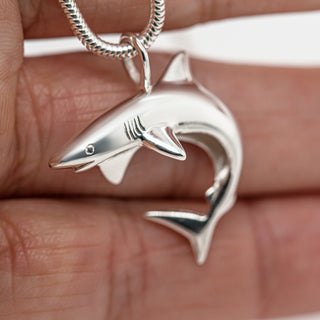 Reef Shark Necklace Ocean Jewelry by World Treasure Designs