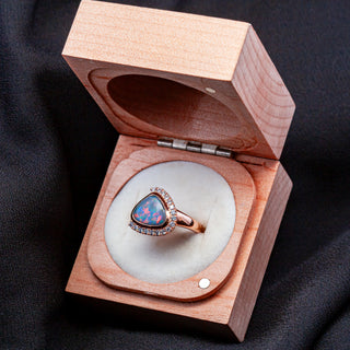 Scarlett | Rose Gold Mulicoloured Australian Opal Ring