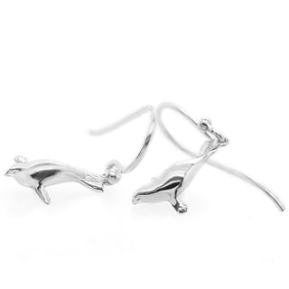Seal Earrings in Sterling Silver by World Treasure Designs
