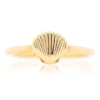 Seashell Ring in Gold by World Treasure Designs