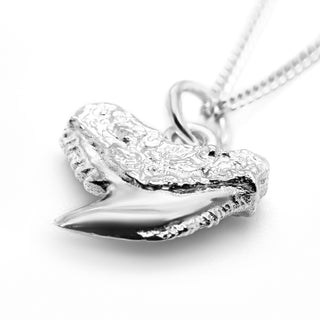 Shark Tooth Necklace in Sterling Silver by World Treasure Designs