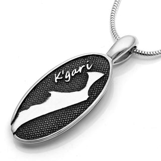 Silver K'gari Fraser Island Pendant by World Treasure Designs
