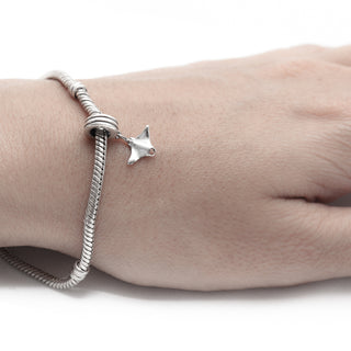 Silver Manta Ray Charm for Pandora Bracelet