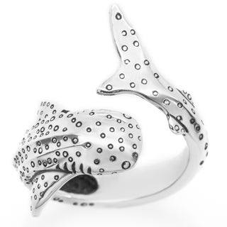 Whale Shark Ring in Sterling Silver by World Treasure Designs