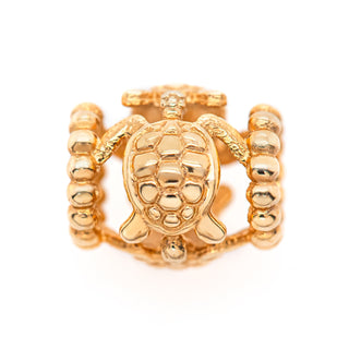 Sea Turtle Bead in Yellow Gold by World Treasure Designs