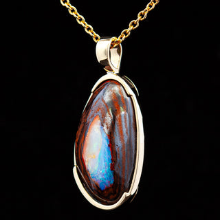 Holly | Australian Yowah Nut Boulder Opal Necklace