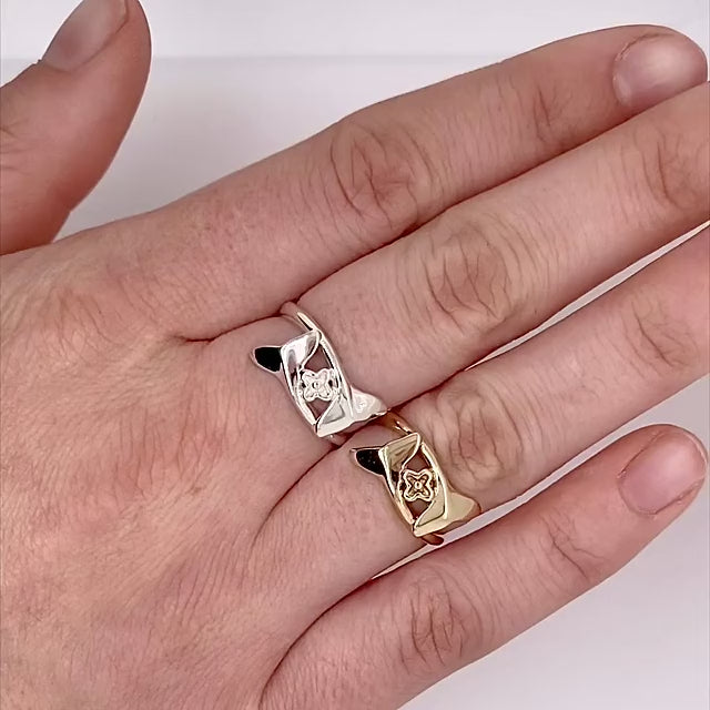 Embrace & Protect Whale Tail Ring