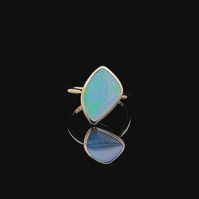 Jardine | Multicoloured Australian Crystal Opal Ring