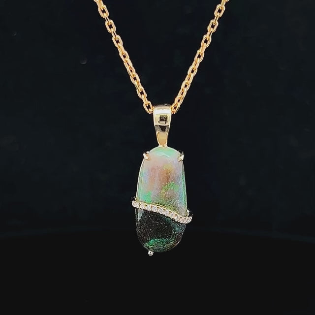 Kimba | Australian Crystal Matrix Opal Necklace