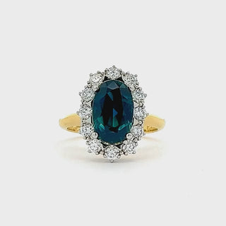 Hazel | Australian Blue Parti Sapphire Ring